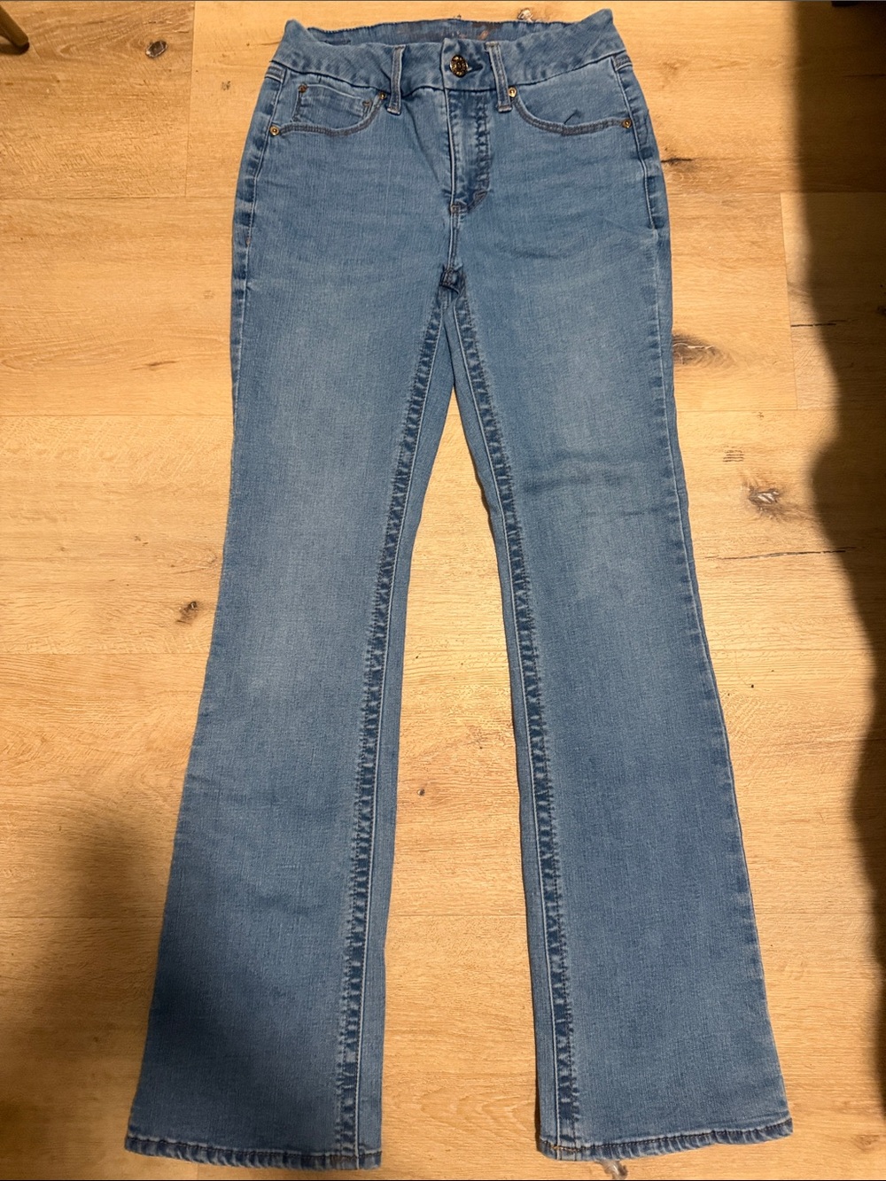 Seven7 Women's Medium Blue Flare Jeans